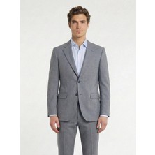 Kip Gri Düz Takım Elbise