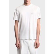 Emporio Armani Pamuk Karışımlı Regular Fit Logolu Bisiklet Yaka T Shirt Erkek T Shirt EM004585 AF10017 U0003
