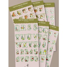 Tiny Stories TR Harf & Rakam Sticker Seti 6 Sayfa – Alfabe/ Ajanda,çıkartma,scrapbook