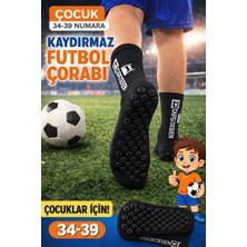 Gazelmanya Çocuk Futbol Çorabı 1 Çift Çocuk Kaydırmaz Tabanlı Premium Ter Emici Futbol Konç Halısaha Çorap