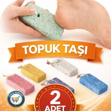 Nistabolje 2 Adet Topuk ve Ayak Bakım Ponza Taşı Doğal Sert Taş Ölü Deri Temizleyici