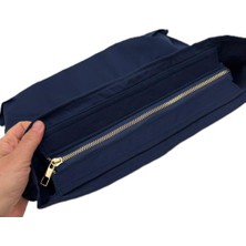 Angel Çanta Aksesuar 30X25 cm Dikilmiş Fermuarlı Astar Lacivert Renk