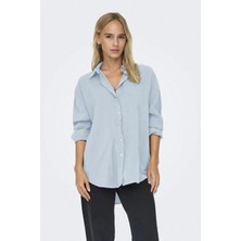 Only 15272523 Kadin Gomlek - Mavi