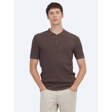 Kip Kahverengi Desenli Triko