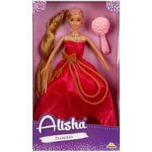 tp 0835 Nessiworld-Rst-Sıs-Mnk Prenses Uzun Saçlı Aksesuarlı Bebek Set 29 cm 3renk