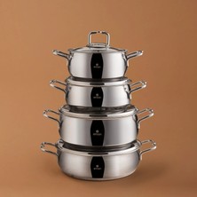 Emsan Emirgan 8 Parça Çelik Tencere Seti