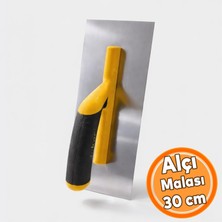Nzb Alçı Malası Plastik Saplı Yay Çeliği Malzeme 30 cm Düz Alçı Malası Derz Sıva Yüzey Düzleştirme Fugas Malası