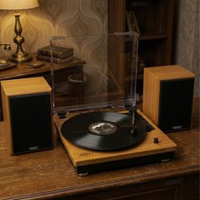 Midex MTX-450 Nostaljik Pikap Plak Çalar Ekstra Hoparlörlü Bluetooth