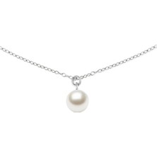 Daniel Wellington Pearl Necklace Silver