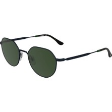 Lacoste L 268S 410 53 Unisex Geometrik Mavi Metal Güneş Gözlüğü