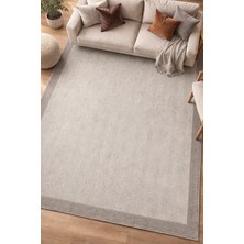 Filizon Mess Modern Dekoratif Yumuşak Dokulu Sisal Halı 3939 Krem Vizon