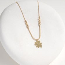 Gold Marley Yonca Kolye