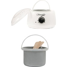 Smoothly Isı Ayarlı Beyaz Renk Sir Ağda Makinesi Kalıp Ağda Boncuk Ağda Uyumlu Kazan ile Temiz Kalır