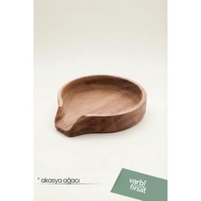 VarBiFırsat Akasya Ağacı Kirli Kaşık Altlığı 13.5 cm x 11.5 cm