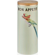 Yvonne Ellen Animals Yeşil Porselen Saklama Kabı 10X27 cm