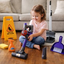 Toyska Elektrikli Süpürgeli Temizlik Seti - Eğitici Ev Temizlik Oyuncak Seti