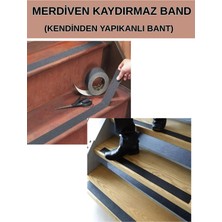 Kl Home 50MM En x 15 Metre Uzunluk - Kaydırmaz Zemin Merdiven Bant Kendinden Yapışkanlı