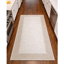 Filizon Mess Modern Dekoratif Yumuşak Dokulu Sisal Halı 3945 Krem Vizon
