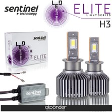 Siegen Sentinel Elite H3 LED Xenon Ampülü 65W 12V 12000 Lumen 6500 Kelvin Beyaz Işık