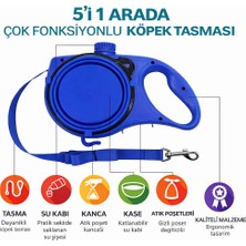 Deku 5’i 1 Arada Çok Fonksiyonlu Köpek Tasması – Su Kabı, Mama Kasesi ve Poşet Hazneli