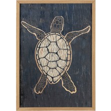 Mudo Home TERRAPIN ÇERÇEVELİ AHŞAP TABLO 50X70CM