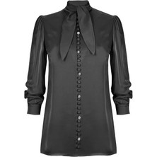Senna Pluton Blouse Siyah