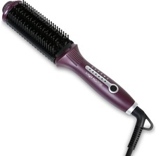 Fakir İyonlu Elektrikli Saç Düzleştirici Fırça Violet Mor Renkli Düzleştirme Özelliği ile