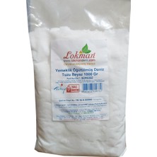 LokmanAVM Lokman Yemeklik Öğütülmüş Deniz Tuzu Beyaz 1 kg Türkiye Menşeli Doğal Tuz