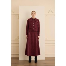 Senna Aurora Skırt Bordo