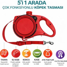 Deku 5’i 1 Arada Çok Fonksiyonlu Köpek Tasması – Su Kabı, Mama Kasesi ve Poşet Hazneli
