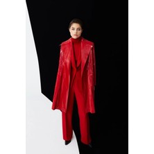Senna Female Trench Kırmızı