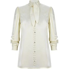 Senna Pluton Blouse Krem