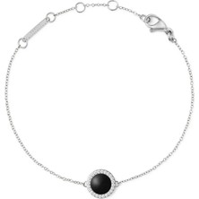 Daniel Wellington Audrey Bracelet Black Agathe Silver