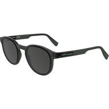 Lacoste L 6055S 035 51 Unisex Oval Gri Kemik Güneş Gözlüğü