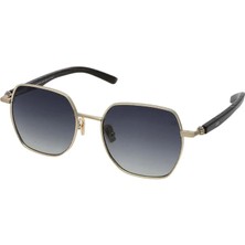 Quantum Altın Çerçeve Polarize Erkek Güneş Gözlüğü 51 mm