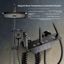 PowerS-Pro Yeni Nesil Robot, Kare Tepe Duş Seti Termostatlı Duş Sistemi Piyano Tuşlu Duş Seti