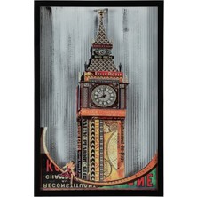 Mudo Home TIMELESS TOWER ÇERÇEVELİ CAM TABLO 60X90CM
