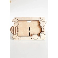 Mars Tasarım Kişiselleştirilebilir Bebek Fotoğraf Çerçevesi Doğum Bilgileri Işlenebilir Yeni Doğan Bebek Hediyesi