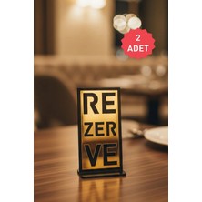 Mars Tasarım Masa Rezerve Yazısı Kafe Lokanta Restoran Için Rezerve Plaka