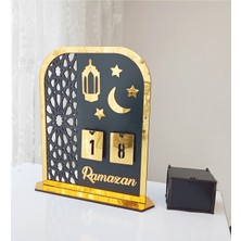 Mars Tasarım Ramazan Takvimi Geri Sayım Takvimi Hoşgeldin Ramazan Hediyesi Süsleri- 20X25 cm