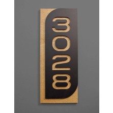 Mars Tasarım Dekoratif Temalı Daire, Kapı, Otel, Oda, Dükkan Numarası - 9 x 22 cm