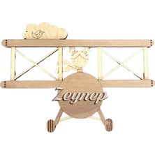 Mars Tasarım Çocuk Odası Uçak Isimlik Dekoru Aksesuarı