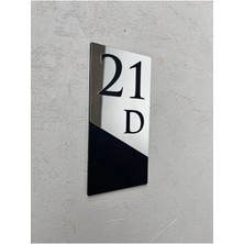 Mars Tasarım Dekoratif Temalı Daire, Kapı, Otel, Oda, Dükkan Numarası - 10 x 20 cm