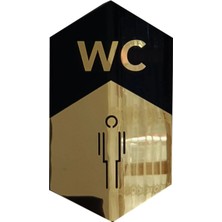 Mars Tasarım Tuvalet Tabelası – Ahşap – Pleksi - Erkek Banyo Tabelaları - Restorant – Otel – Kafe - Okul