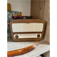 Mars Tasarım Kumbara - Rustik Ahşap Radyo Görünümlü Kumbara