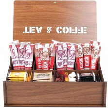 Mars Tasarım 8 Bölmeli Ahşap Çay Kutusu Bitki Çayı Saklama Kabı Montajı Yapılmış