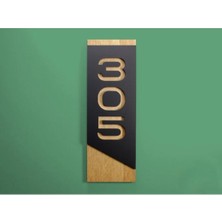 Mars Tasarım Dekoratif Temalı Daire, Kapı, Otel, Oda, Dükkan Numarası - 9 x 22 cm
