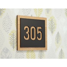 Mars Tasarım Dekoratif Temalı Daire, Kapı, Otel, Oda, Dükkan Numarası - 17 x 17 cm