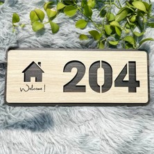 Mars Tasarım Dekoratif Temalı Daire, Kapı, Otel, Oda, Dükkan Numarası - 25 x 11 cm