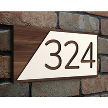 Mars Tasarım Dekoratif Temalı Daire, Kapı, Otel, Oda, Dükkan Numarası - 9 x 20 cm